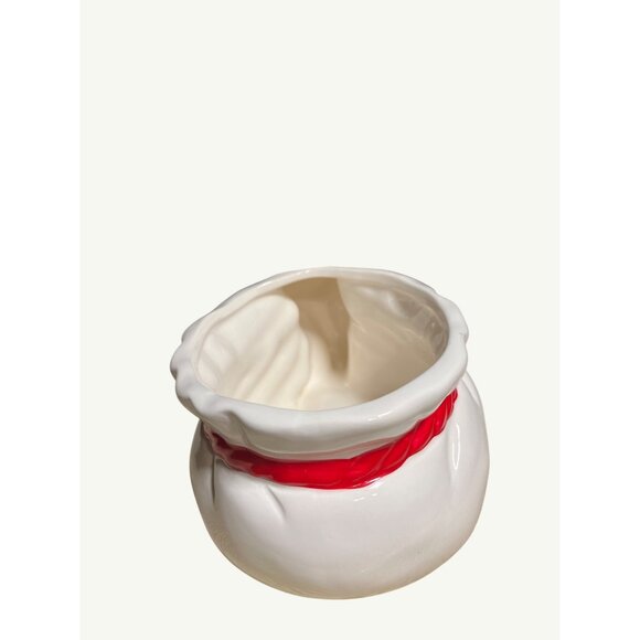 Vintage Christmas Snowman Ceramic Candy Dish Bowl  Planter Trinket Holder - Picture 9 of 13